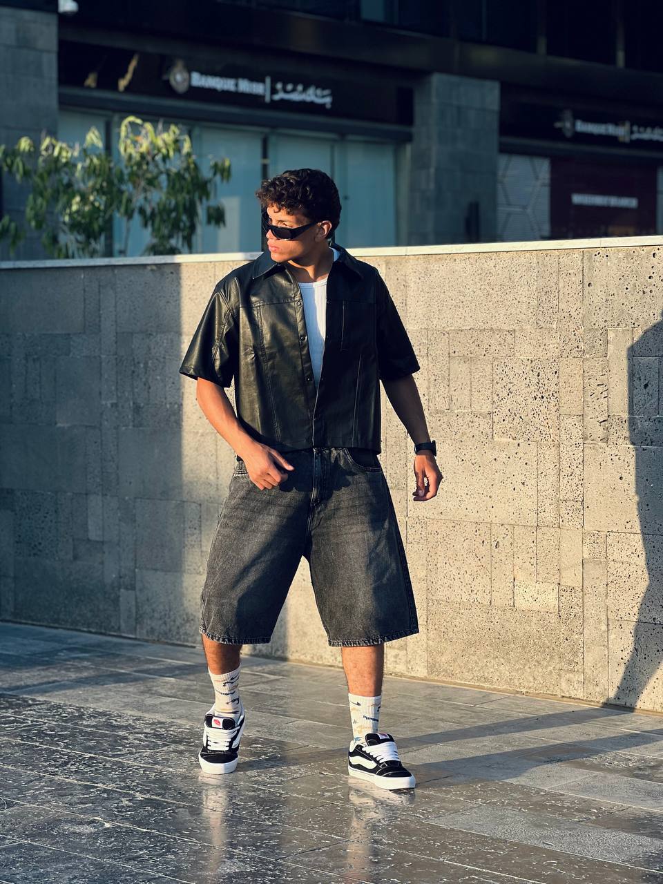 Boxy Leather Shirt