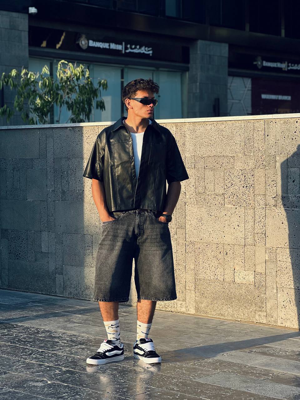 Boxy Leather Shirt