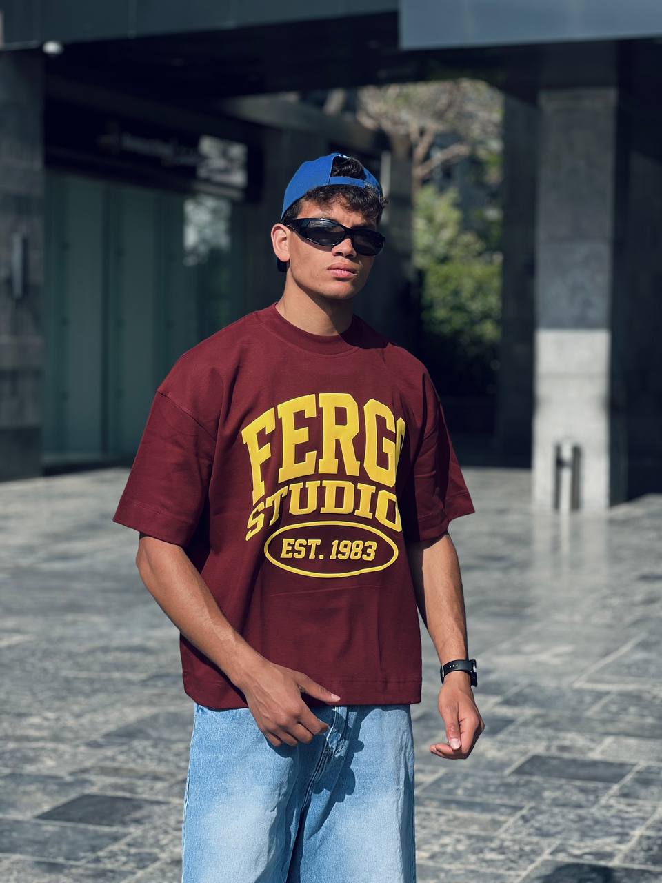 Oversized Marron T-Shirt