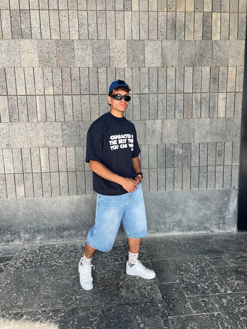 Oversized Navy T-Shirt