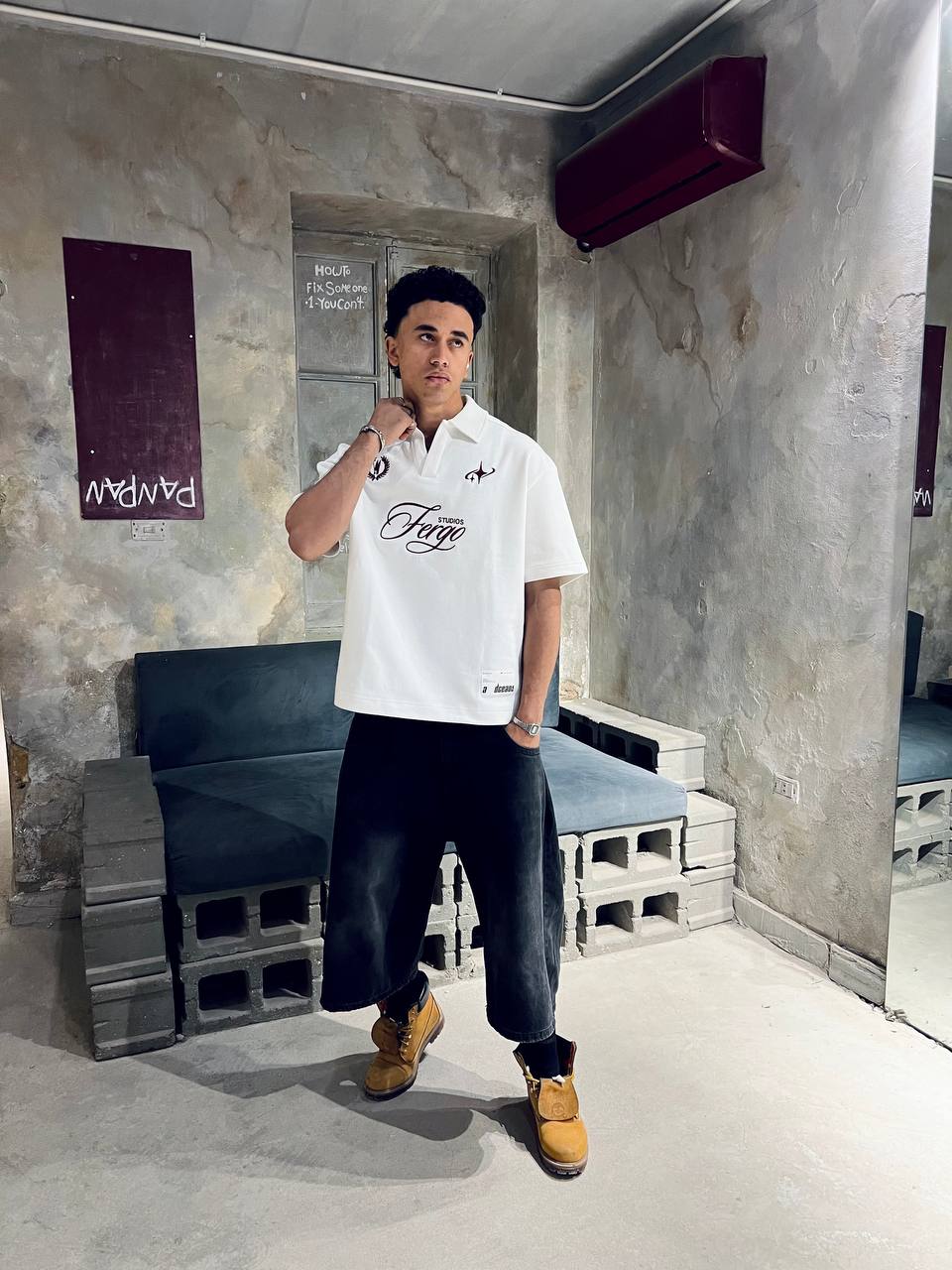 White Fergo Polo