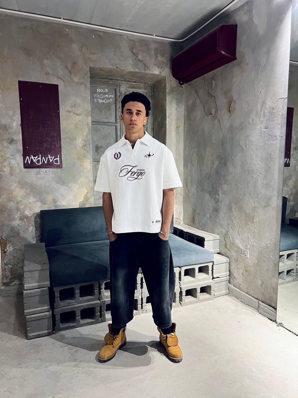 White Fergo Polo