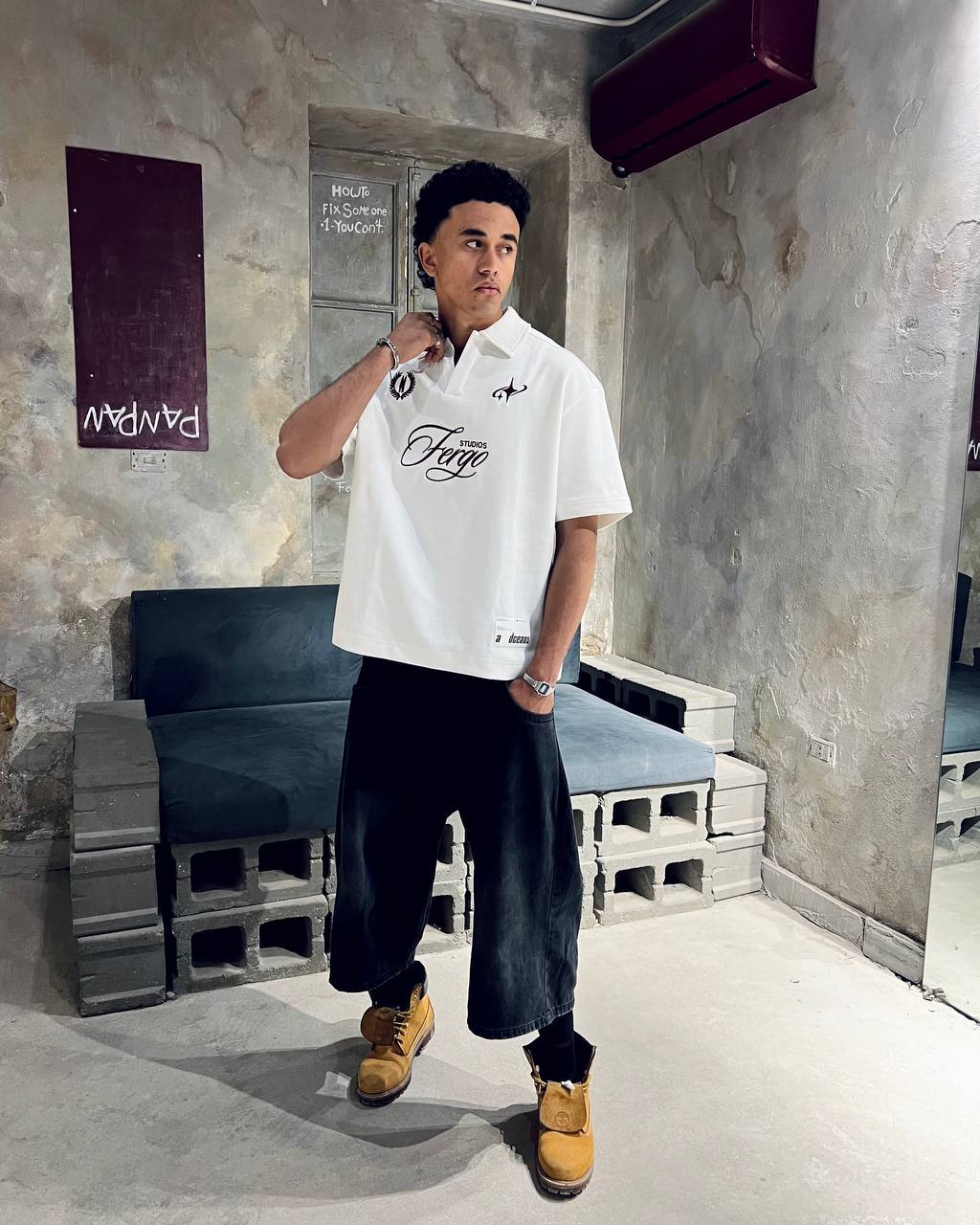 White Fergo Polo