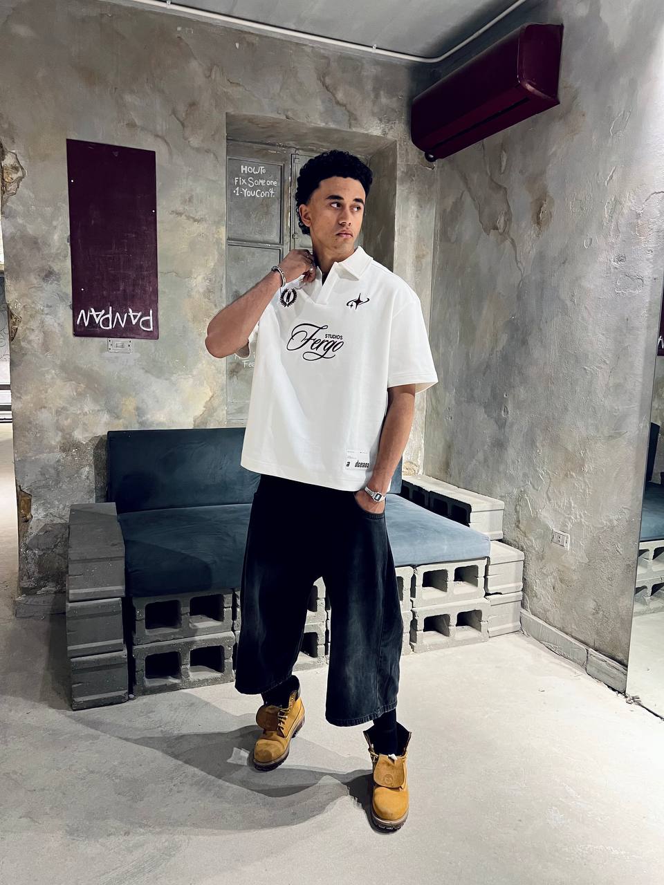 White Fergo Polo