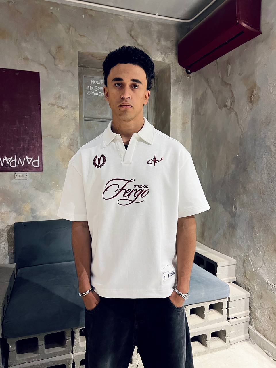 White Fergo Polo
