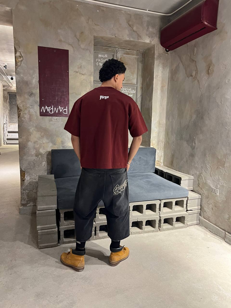 Oversized Marron t-shirt