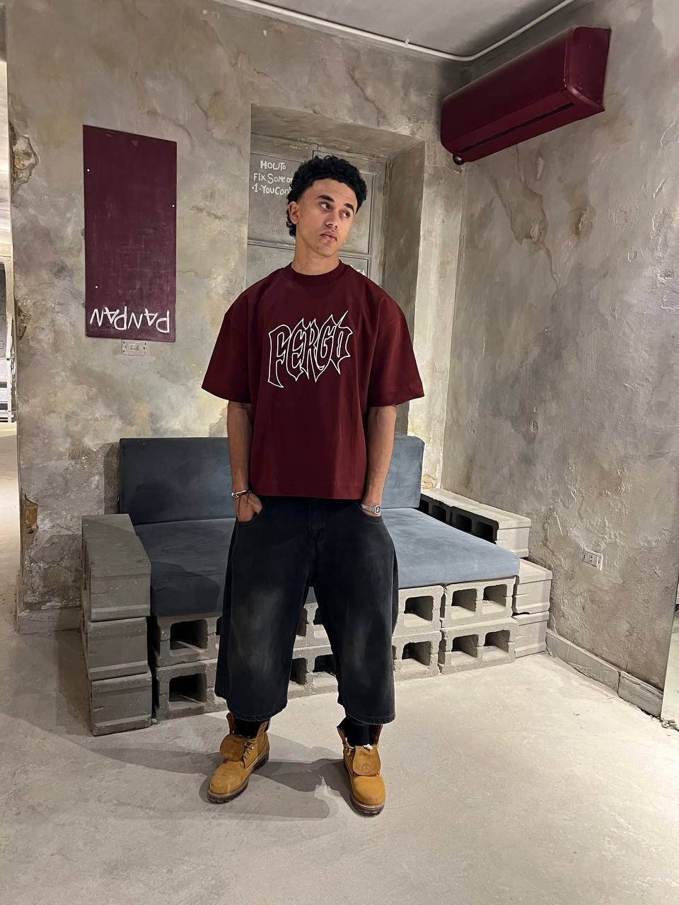 Oversized Marron t-shirt