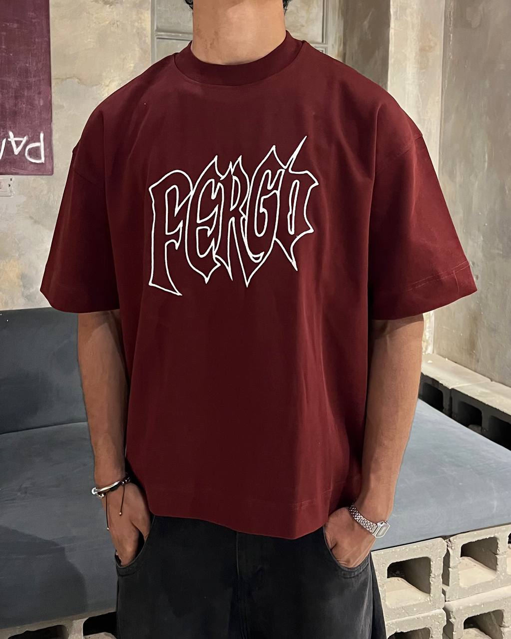 Oversized Marron t-shirt
