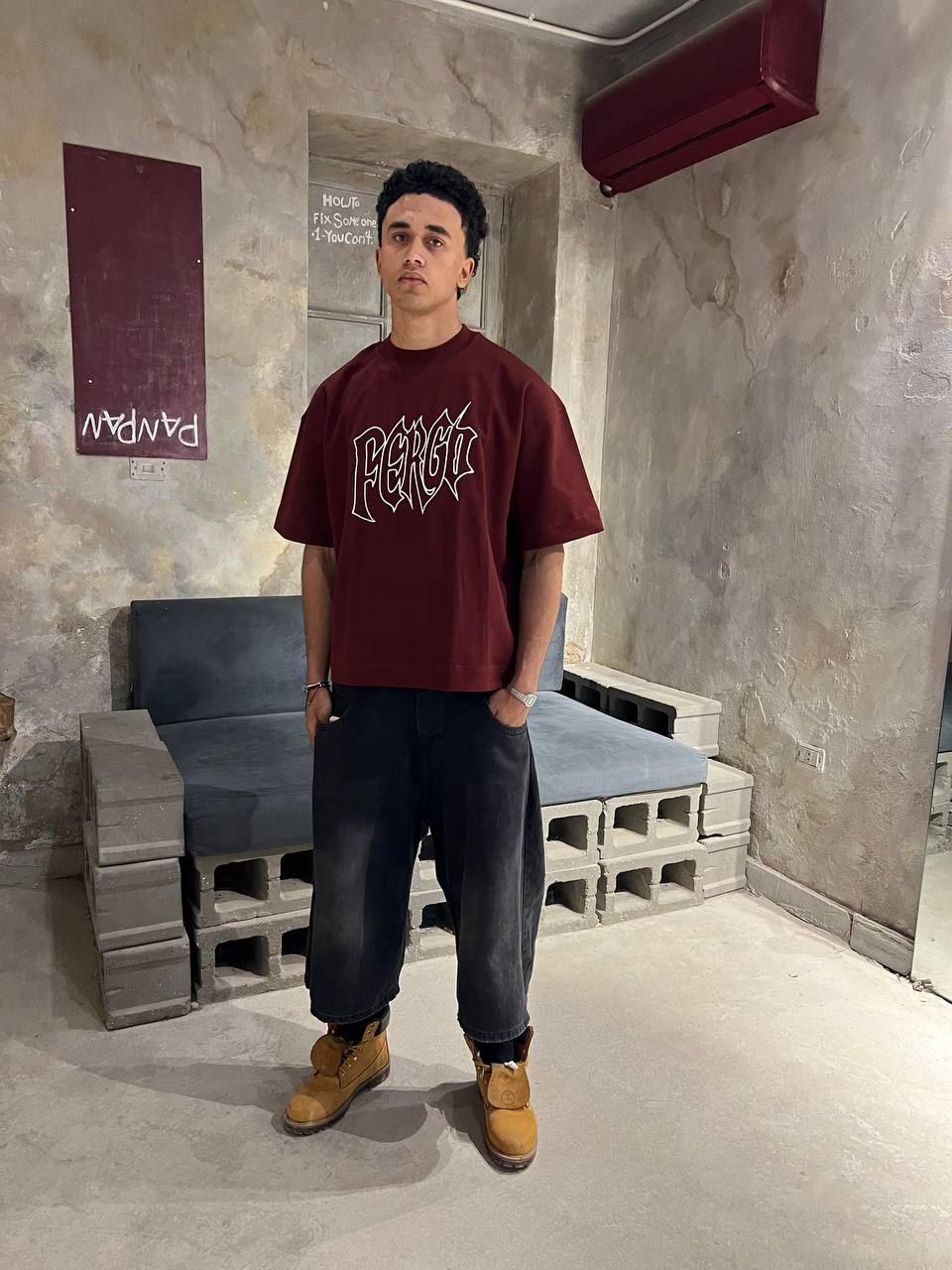 Oversized Marron t-shirt