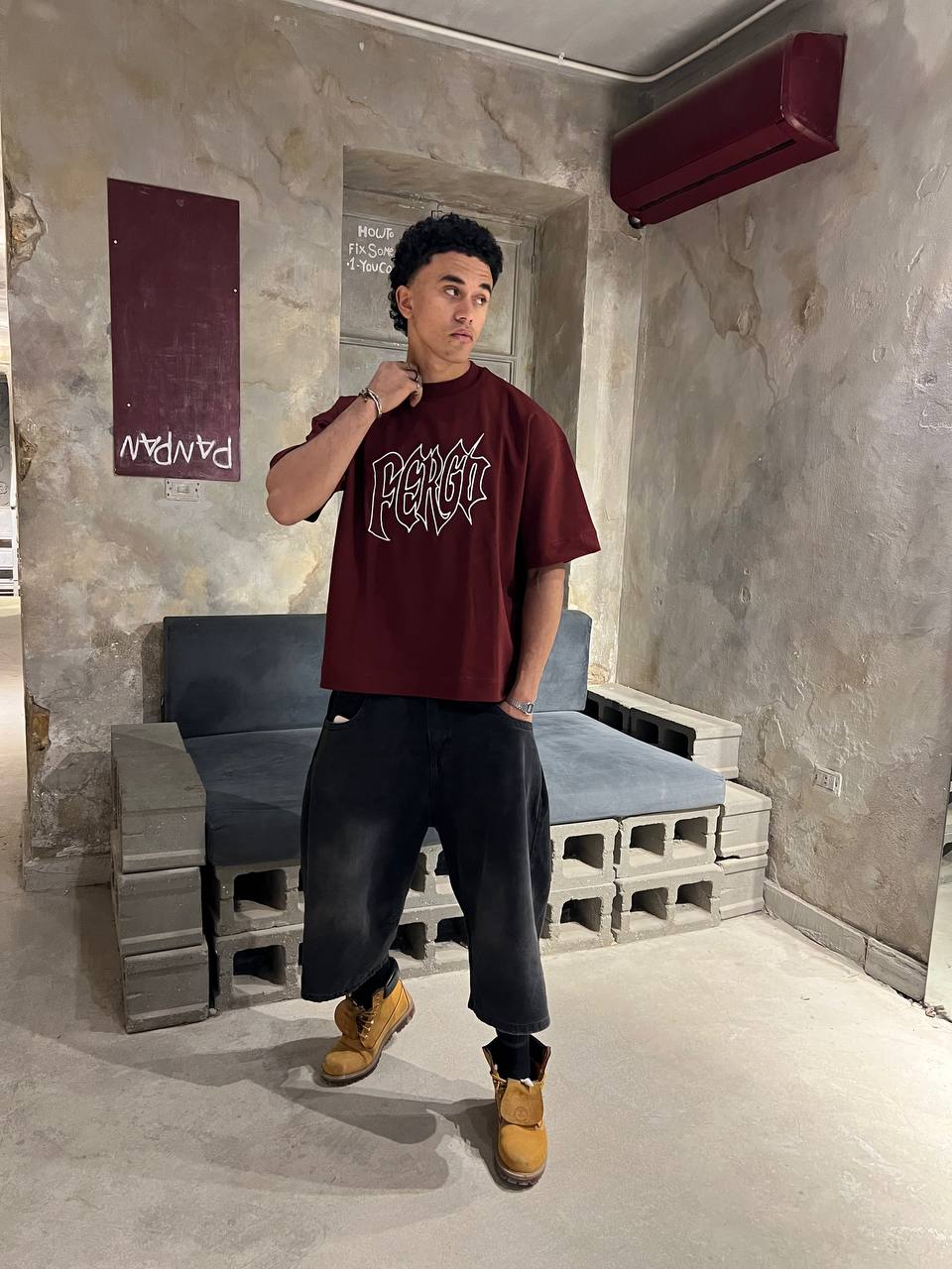 Oversized Marron t-shirt