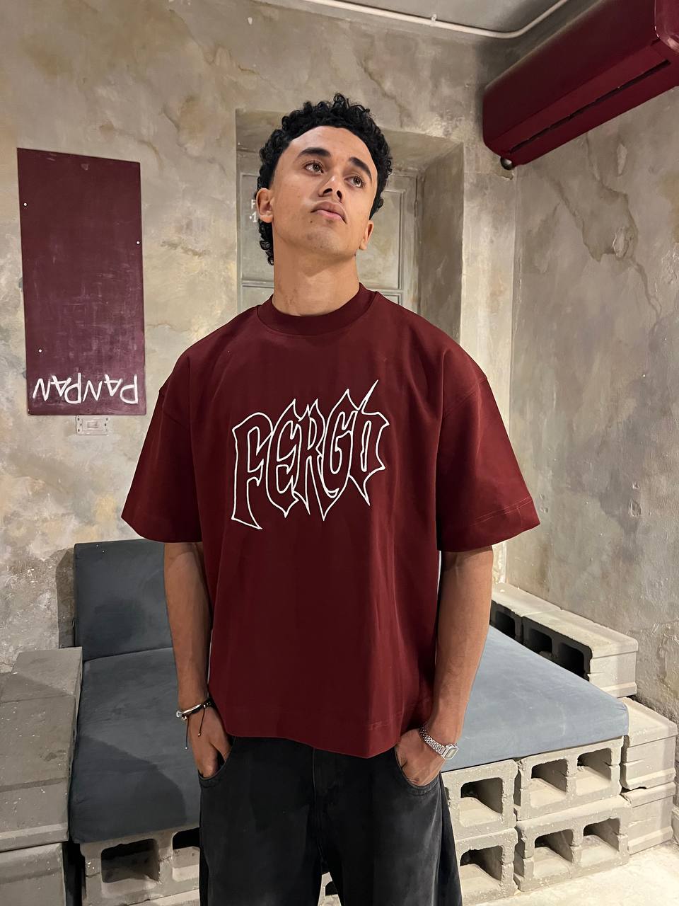 Oversized Marron t-shirt