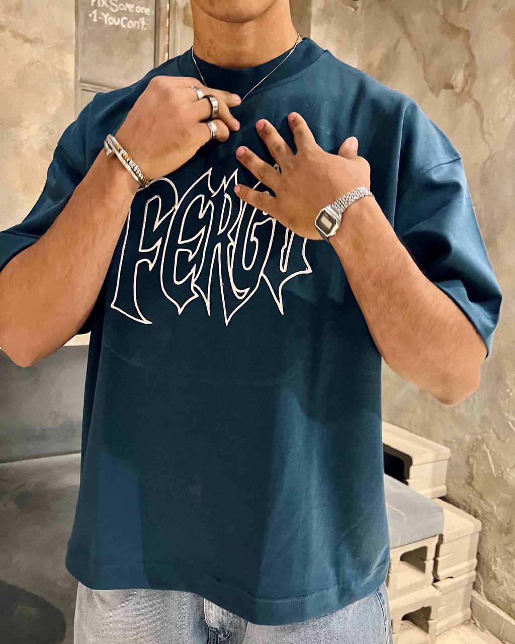Oversized Indigo T-shirt