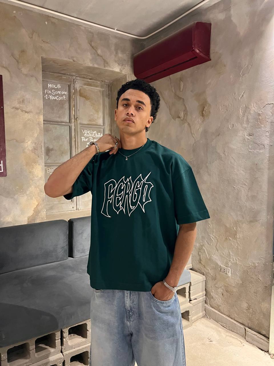 Oversized Green T-shirt