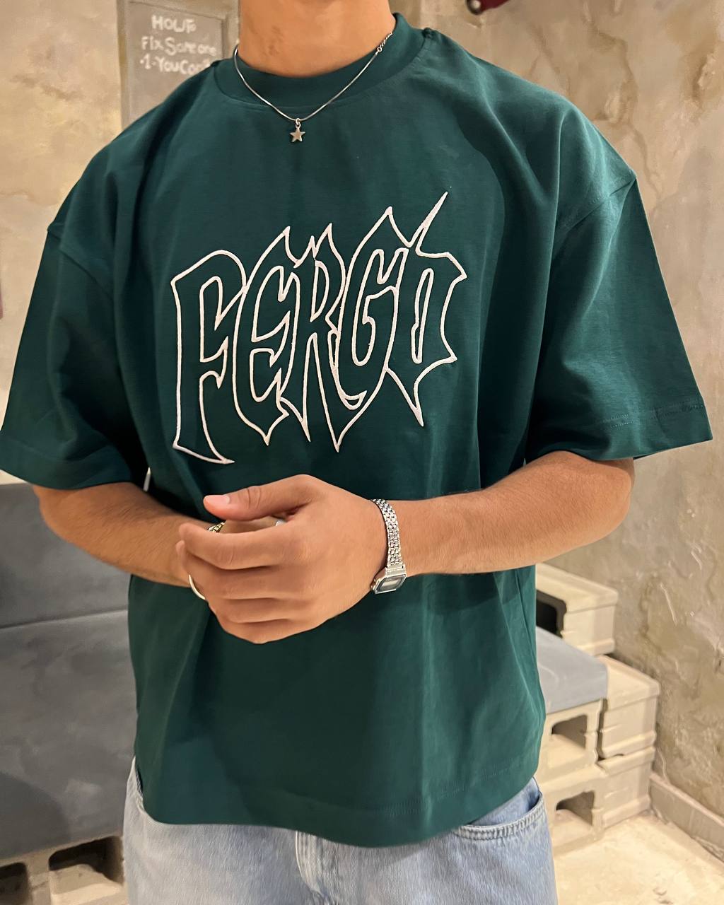 Oversized Green T-shirt